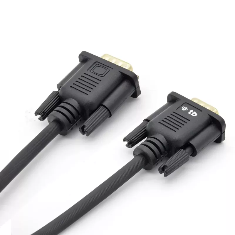 TB VGA laidas 15M-15M 1,8 m juodas-auksinis (AKTBXVGAMMG180B)