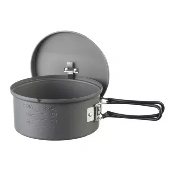 Puodas ESBIT PT1100HA – aliumininis puodas 1,1 L, Ø14,8 cm, 227 g, juodas