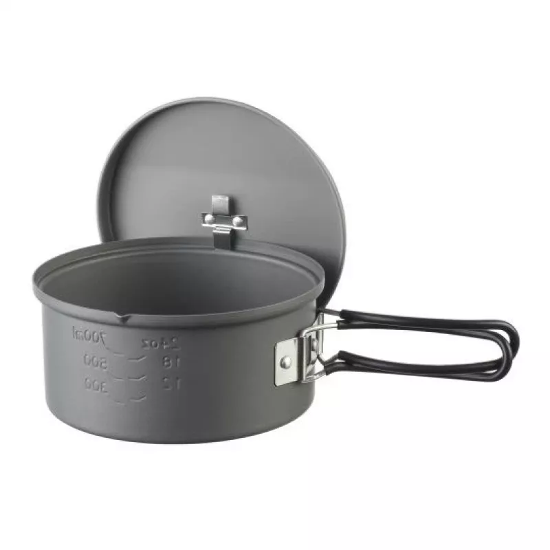 Puodas ESBIT PT1100HA – aliumininis puodas 1,1 L, Ø14,8 cm, 227 g, juodas