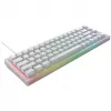 CHERRY K5V2 kompaktiška žaidimų klaviatūra, 67 klavišų, RGB LED, balta