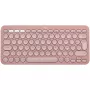 Belaidė klaviatūra Logitech Pebble Keys 2 K380S Tonal Rose Fra BT N/A-CENT-419 UNIV. (920-011805)