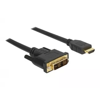 Vaizdo kabelio adapteris DeLOCK 85582 1 m HDMI A tipo DVI-D juodas