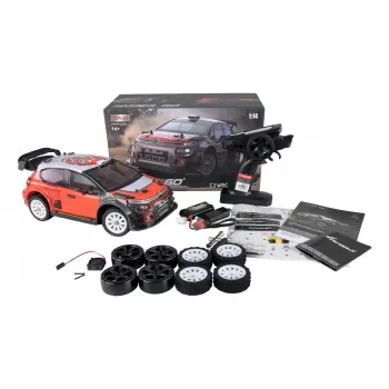 Amewi C3 WRC radijo bangomis valdomas ralio automobilis, elektrinis variklis, 1:14