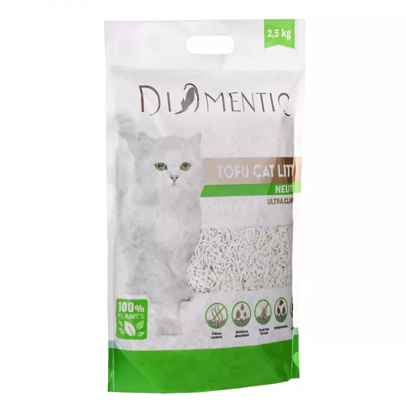 DIAMENTIQ Tofu Neutral Ultra kaupiantis - augalinis kraikas - 2,5 kg