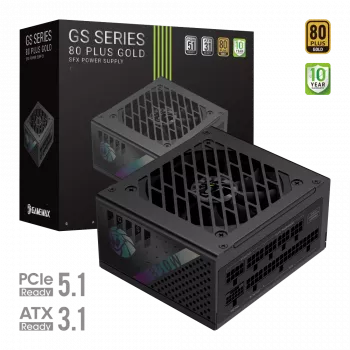 Gamemax GS 850G maitinimo blokas, 80 PLUS Gold, 850 W, SFX, pilnai modulinis
