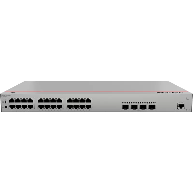 Huawei S310-24P4X Gigabit PoE valdomas jungiklis, 24x PoE, 4x SFP+, montuojamas į stelažą