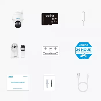 Reolink Go Series G430 - 5MP lauko baterinė kamera, 4G LTE tinklas, asmens/transporto priemonės/gyvūno aptikimas, 355° pan & 140° tilt