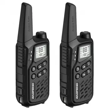 Radiostacija Baofeng BF-T25E Juoda, 2 vnt.