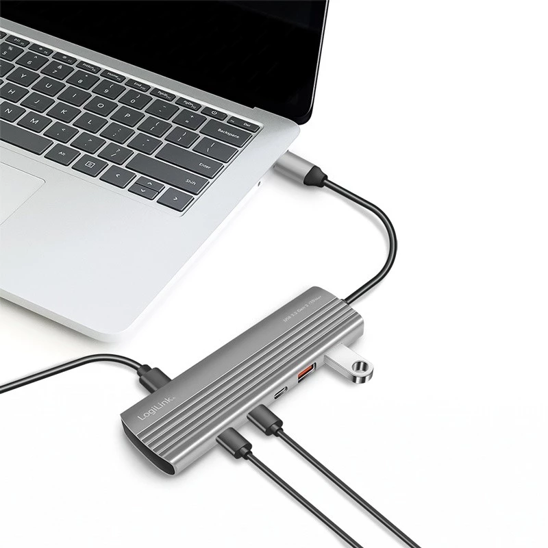 LOGILINK itin plonas USB 3.2 centras 2xUSB-A, 8xUSB-C, PD, 100W