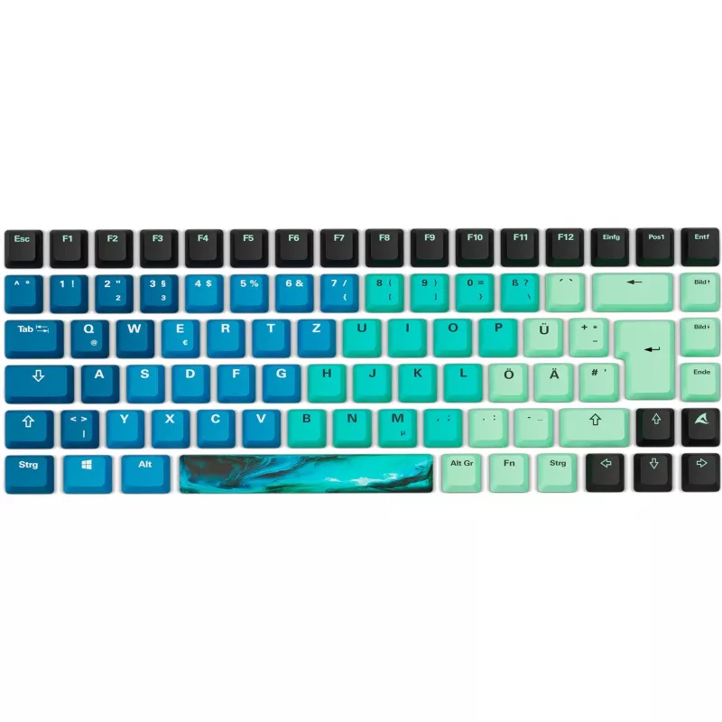 Sharkoon SKILLER SGK50 S3 Design Bundle D4 – PBT klavišų komplektas ir pelės kilimėlis