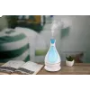 Minimu aromaterapijos difuzorius su LED apšvietimu, 400 ml, baltas
