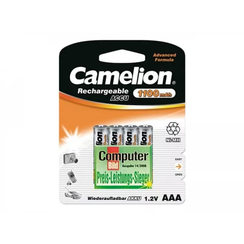 Įkraunama baterija Camelion NH-AAA1100BP4, AAA, 1.2 V, 4 vnt.