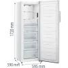 Šaldiklis vertikalus Gorenje FN617EEW5 — 240 L, No Frost, 172 cm aukštis, laisvai pastatomas, baltas, ekranas, Energijos klasė E
