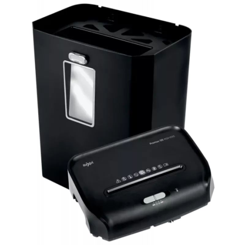 Rexel ProMax QS RSX1035 kryžminio pjovimo popieriaus smulkintuvas P4, 22 cm, 4 x 40 mm, 35 l, 460 lapų, 58 dB