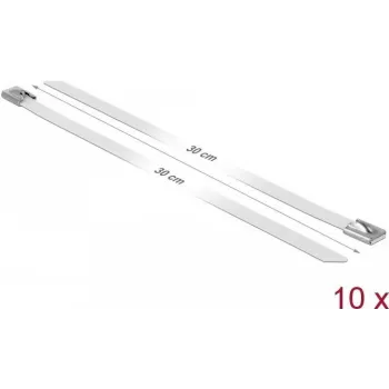 Kabelio raištis plieninis DeLOCK 18822 300 mm 10 vnt.
