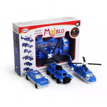 Transporto priemonių rinkinys „Mix or Match Vehicles“ – Policija, MALIK