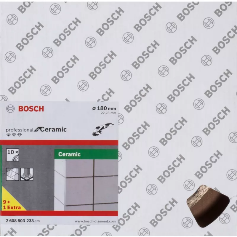 Pjovimo diskas keramikai Bosch Professional Ø180 mm, 10 vnt., skylė 22,23 mm