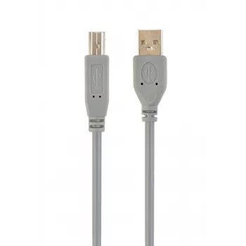 USB 2.0 A tipo kištukas – B tipo kištukas 1,8 m laidas, pilka spalva