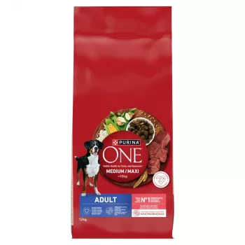 PURINA ONE MED/MAX Adult Beef & Rice 12kg