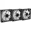 ALPENFÖHN Wing Boost 4 120mm ARGB PWM korpuso ventiliatoriai - 3 vnt. komplektas juodi