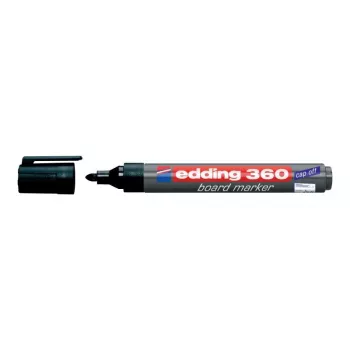 Markeris Edding e-360 juodas 1 vnt. Rašymo spalva juoda