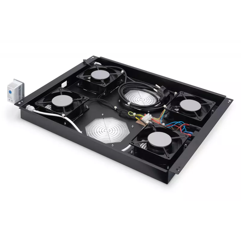 Stogo ventiliacinis blokas Digitus DN-19 FAN-4-SRV-B