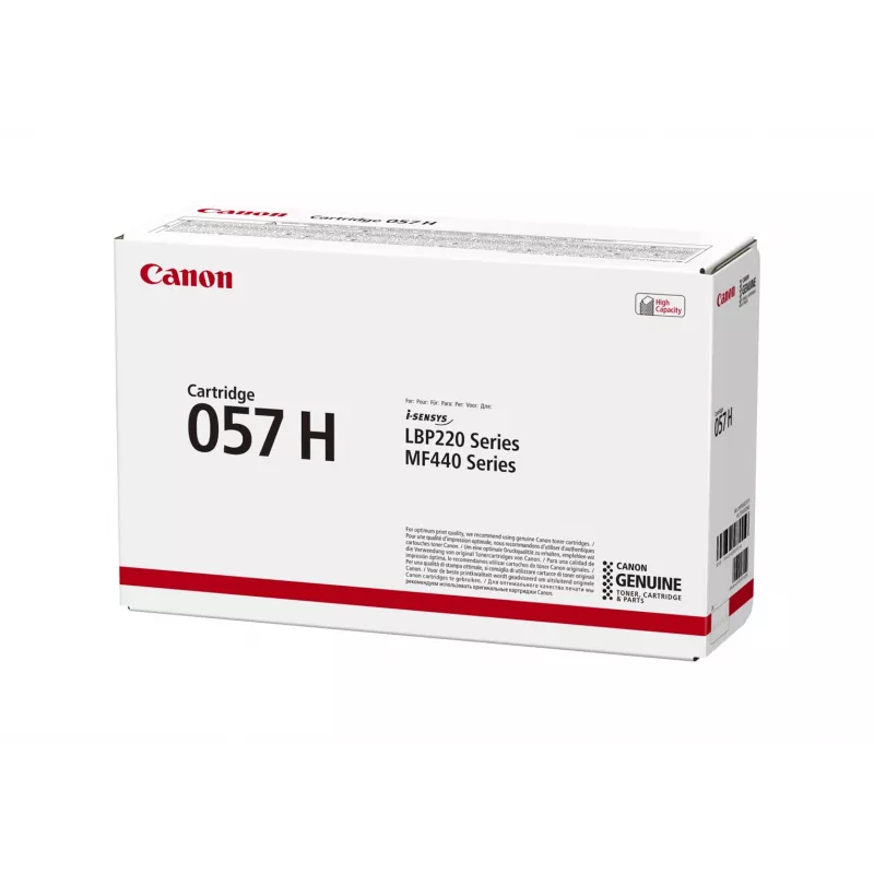 Canon 057H originali juoda tonerio kasetė, didelės išeigos, 1 vnt.
