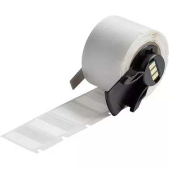 Brady M6-96-427, vinilo, savaime laminuojanti, balta/skaidri, matinė, 25,40 x 9,53(19,05) mm, kabelio skersmeniui 2,00 - 3,00 mm, nuolatinė (250 vnt.) (173917)