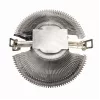 Oro aušintuvas Gembird CPU-HURACAN-X40 — 90 mm ventiliatorius, 800–1600 RPM, LGA 775, permatomas