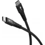 Goobay 73954 USB-C laidas, tekstilinis, juodas
