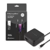 Qoltec 51027 Įkroviklis | 65W | 5-20,3V | 2-3,25A | USB C tipo | PD