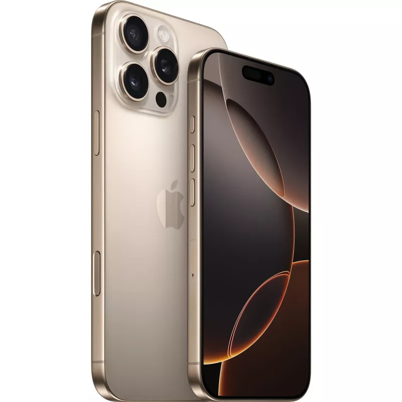 Išmanusis telefonas Apple iPhone 16 Pro Max 6,9 colio 256 GB smėlio spalvos