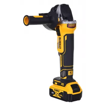 Belaidžių įrankių rinkinys DeWALT DCK2080P2T-QW – 18V Li-Ion 5Ah (2x), DCG405 šlifuoklis, gręžtuvas/suktuvas, M14 šlifavimo diskas, laikymo dėžė