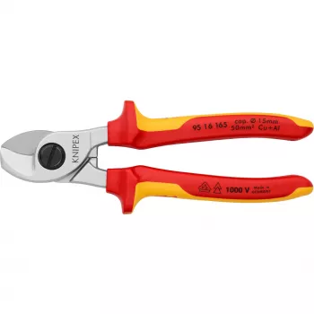 Knipex 95 16 165 izoliuotos kabelių žirklės, 165 mm