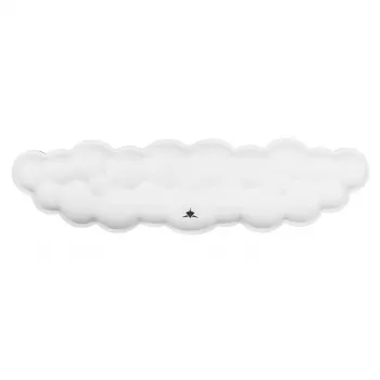 Baltas riešo pagalvėlė klaviatūrai White Shark KP-012