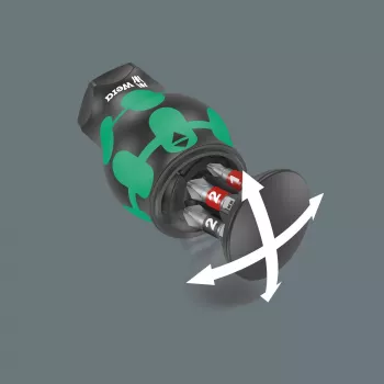 Wera Kraftform compact Stubby Magazin 2 daugiafunkcis atsuktuvas tiesus