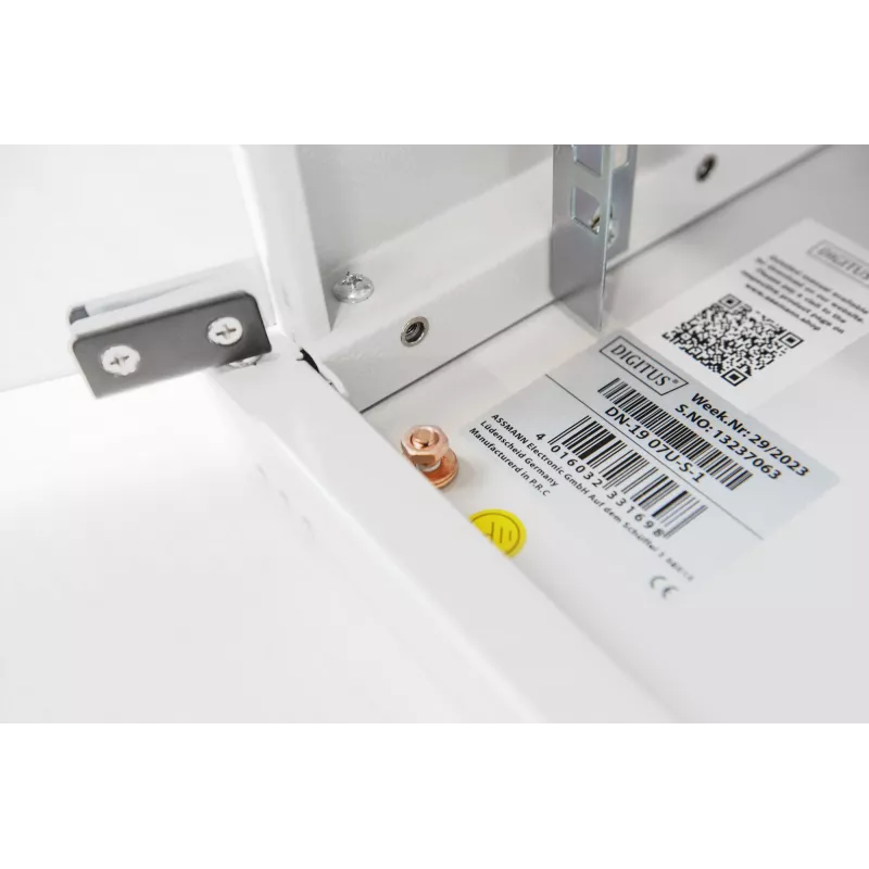 DIGITUS Compact Series DN-19 12-U-S-1 – sieninis tinklo spintas – šviesiai pilka RAL 7035 – 12U – 48,3 cm (19 inch)
