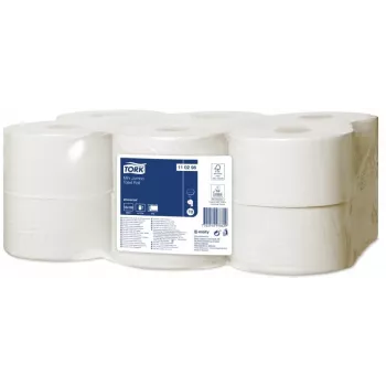 Tualetinis popierius Tork Universal Mini Jumbo T2, 2 sluoksniai, 9,1 cm x 150 m, baltas, 12 vnt.