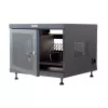 Stovo lentyna TECHLY 367652 kabelių tvarkytuvas su 3M lipniu montavimu, plienas, 550×550×410 mm, juoda