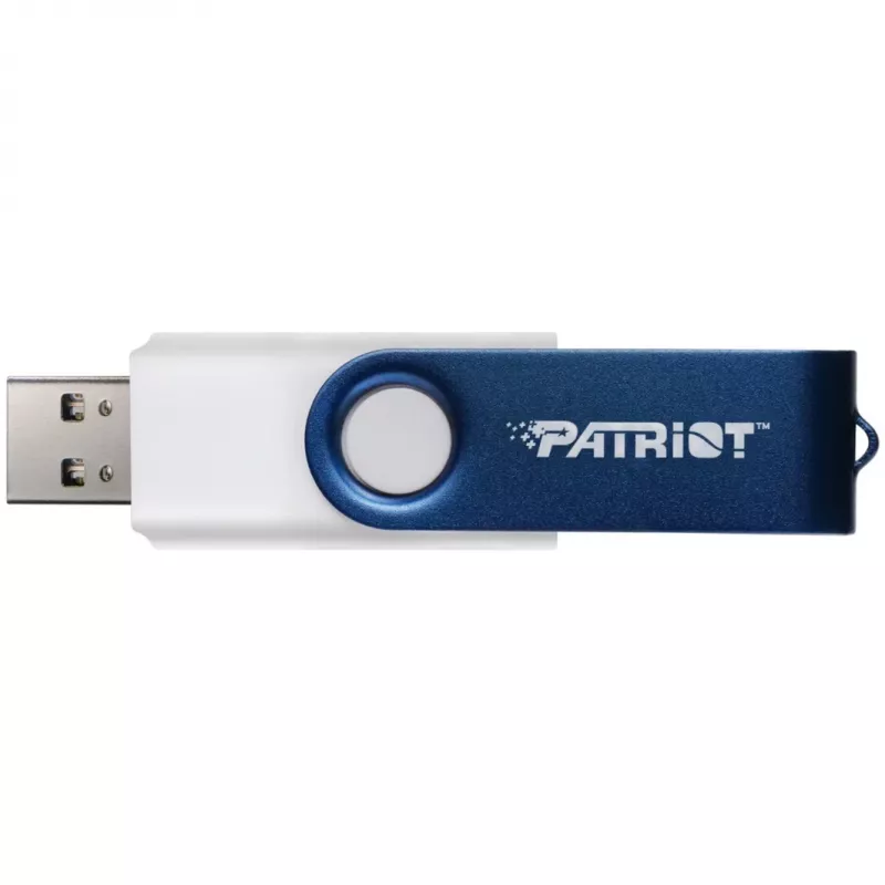 USB atmintukas PATRIOT Xporter X550 128GB, dviguba sąsaja USB-A ir USB-C 3.2 Gen 1, mėlynai baltas