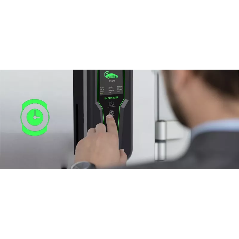 Qoltec nešiojamas elektromobilio kroviklis 2in1 Type 2, 7 kW, CEE 3 PIN, 230 V, LCD, 5 m (52466)