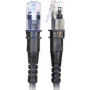 PatchSee ThinPATCH - Patch laidas - RJ-45 (M) į RJ-45 (M) - 2,7 m - 4,9 mm - FTP - CAT 6a - IEEE 802.3at - Ekranuotas, be halogenų - Juoda (TP-6A-F/9)