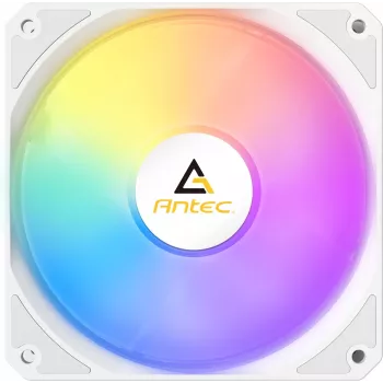 Antec P12R PWM ARGB 120mm baltas atvirkštinis korpuso ventiliatorius