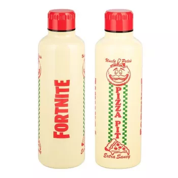Sportinis vandens butelis Paladone Fortnite Metal PP14736FO 500 ml, metalo apdaila, užsukamas dangtelis