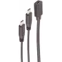 USB laidas ShiverPeaks BS13-20020 USB 2.0 0,3 m 2x USB C juodas