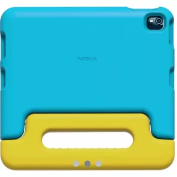 Nokia Tab T10 vaikiškas dėklas geltona-cianas EU (NT10-KIDSCOVER-CYN)