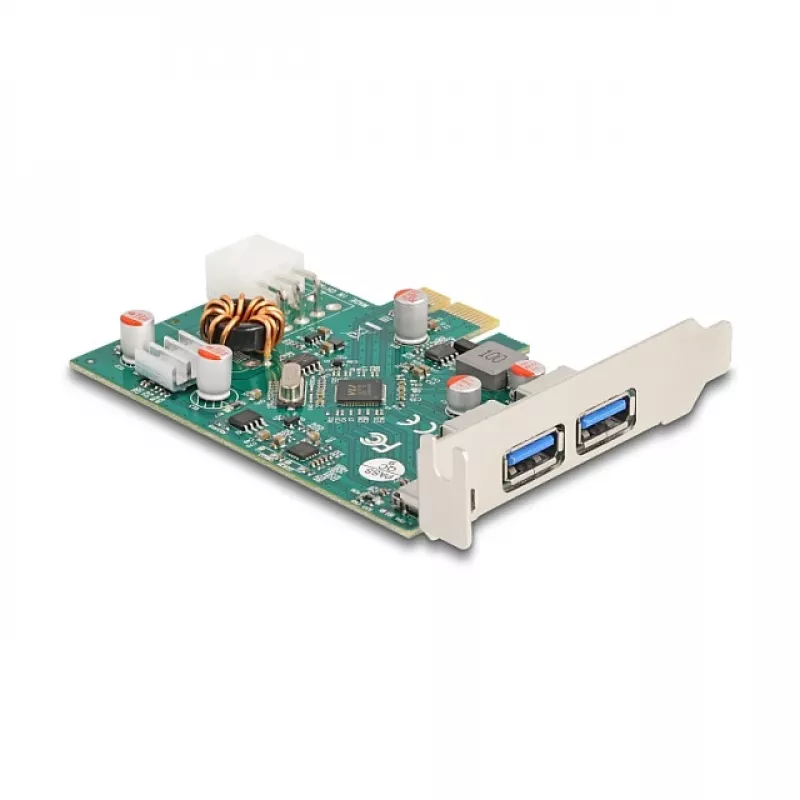 DeLOCK PCI Express x1 plokštė USB Type-C PD 30W 2x USB Type-A 5Gbps