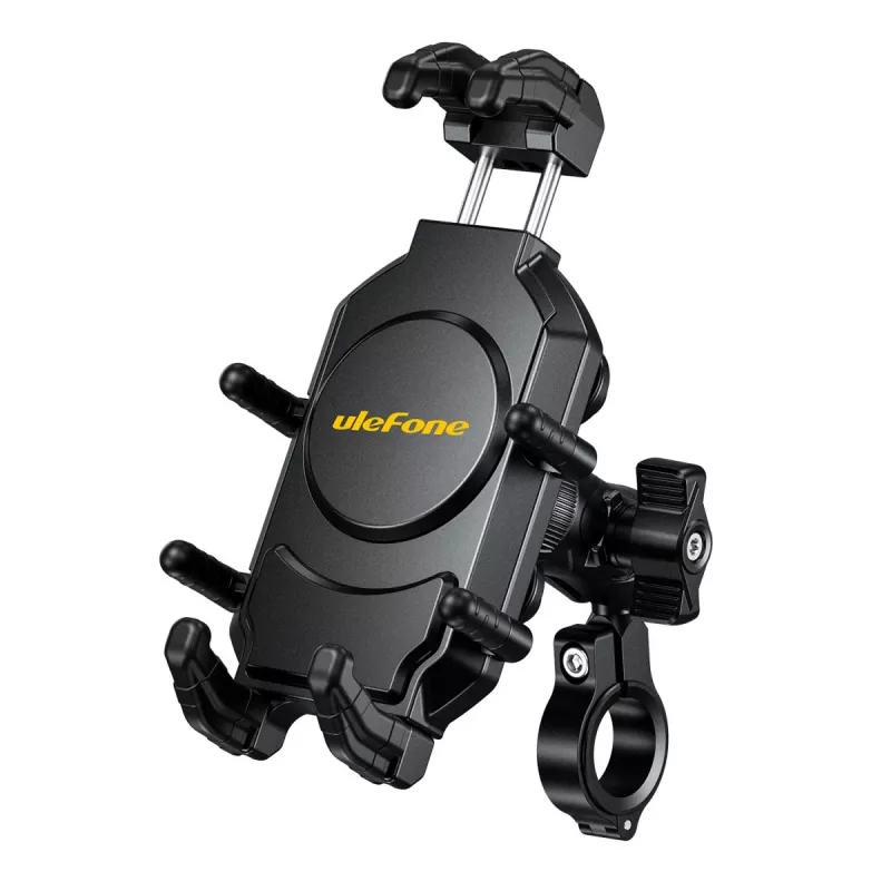 Pasyvus laikiklis UleFone Armor Mount Pro mobiliesiems telefonams — laikiklis ant dviračio ir paspirtuko, juodas