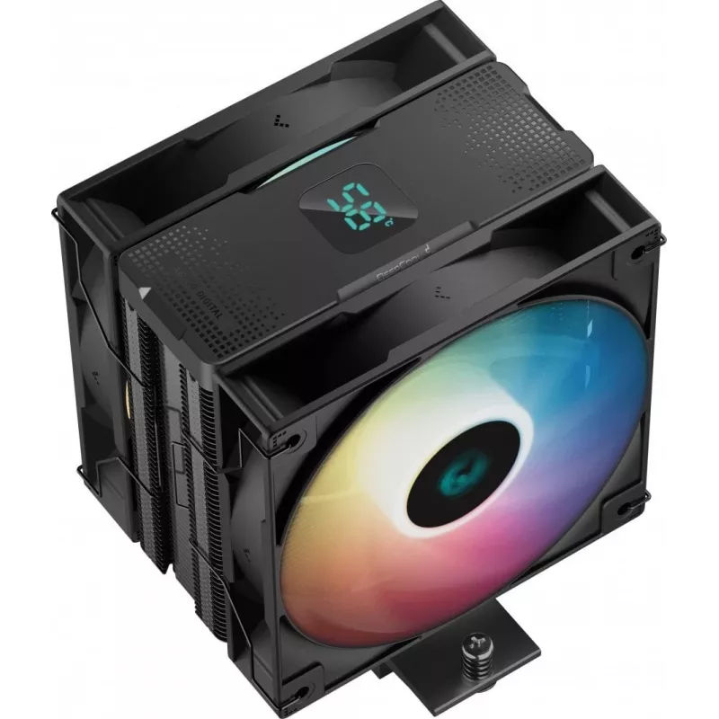 DeepCool AG400 Digital Plus procesoriaus oro aušintuvas 12 cm juodas 1 vnt.