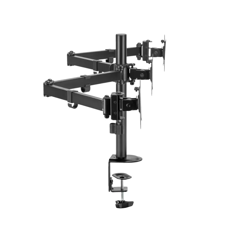 Monitorinis laikiklis SBOX LCD-352/3-2 3 rankomis, 13–27 colių ekranams, iki 9 kg per ranką, VESA 100x100